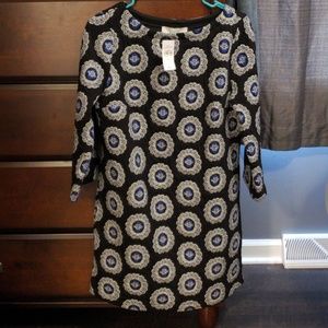 LOFT Medallion Slit Sleeve Dress